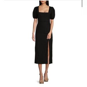 NWT GB short sleeve side slit maxi dress